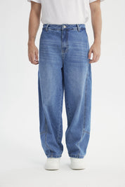Jeans Baggy Hombre Azul Claro