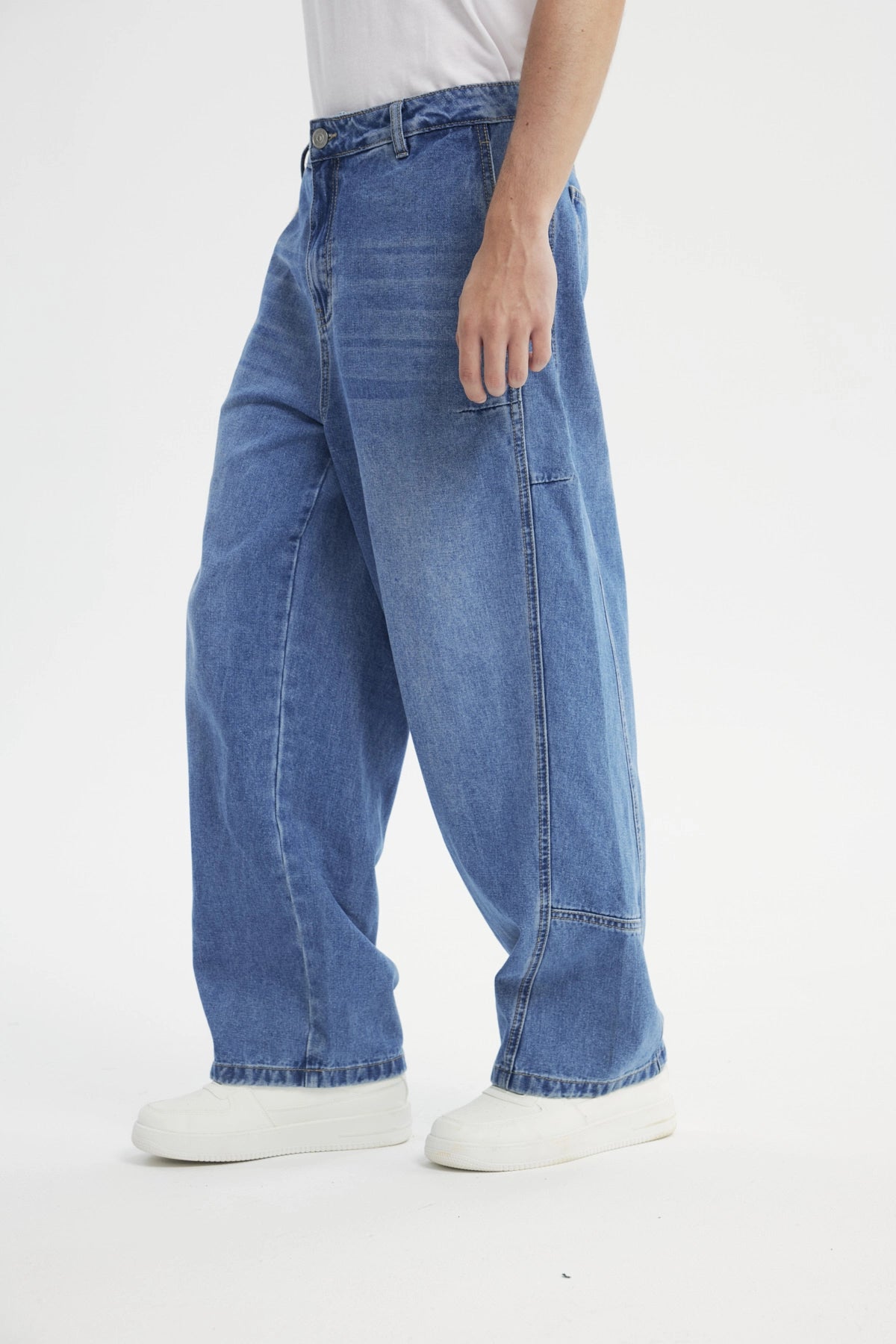 Jeans Baggy Hombre Azul Claro