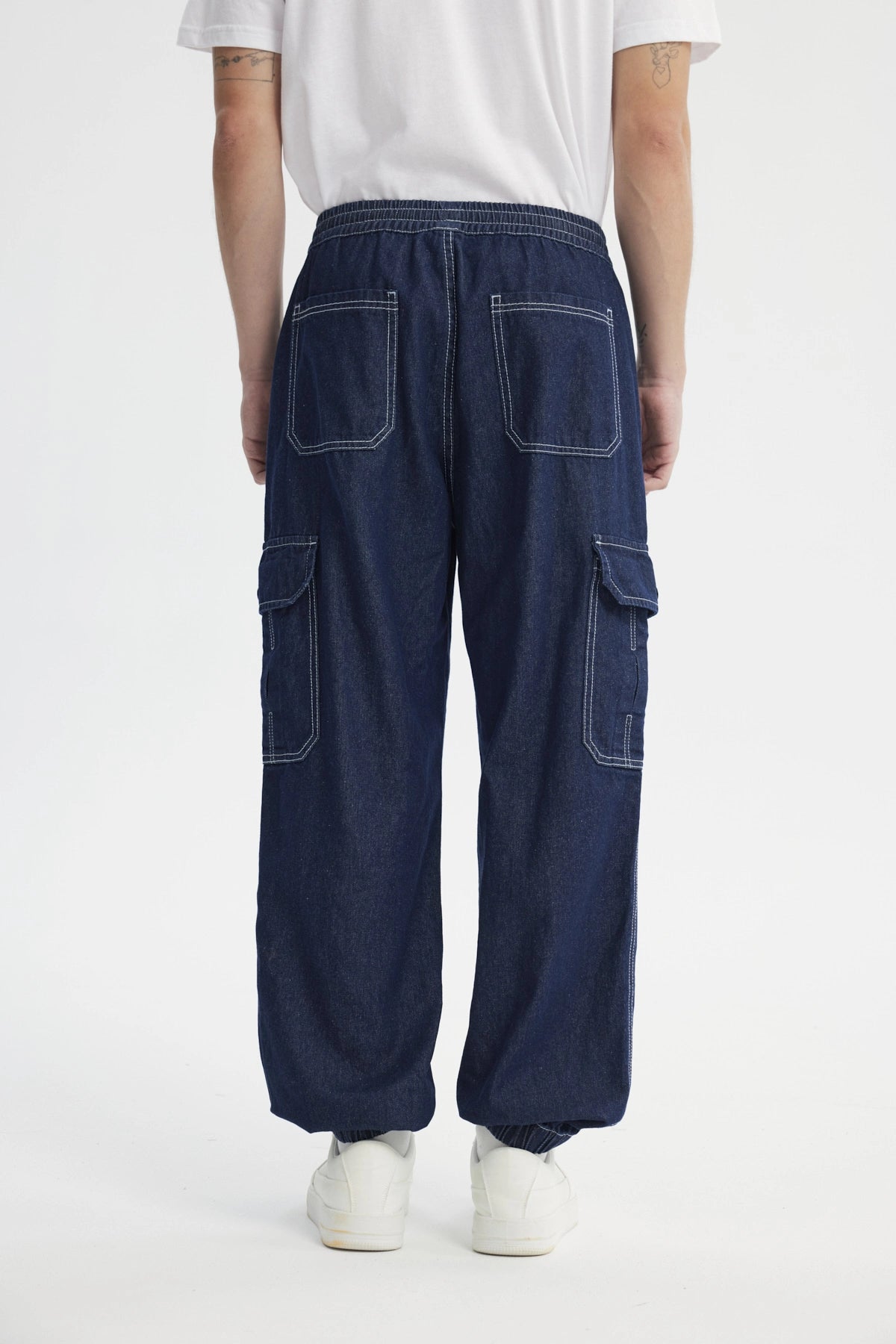 Jeans Jogger Hombre Azul Indigo