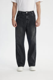 Jeans Straight Hombre Gris