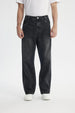 Jeans Straight Hombre Gris