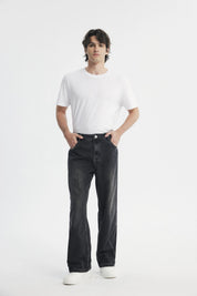 Jeans Straight Hombre Gris