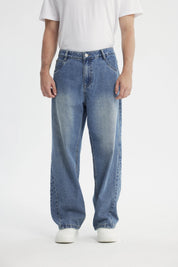 Jeans Straight Hombre Azul