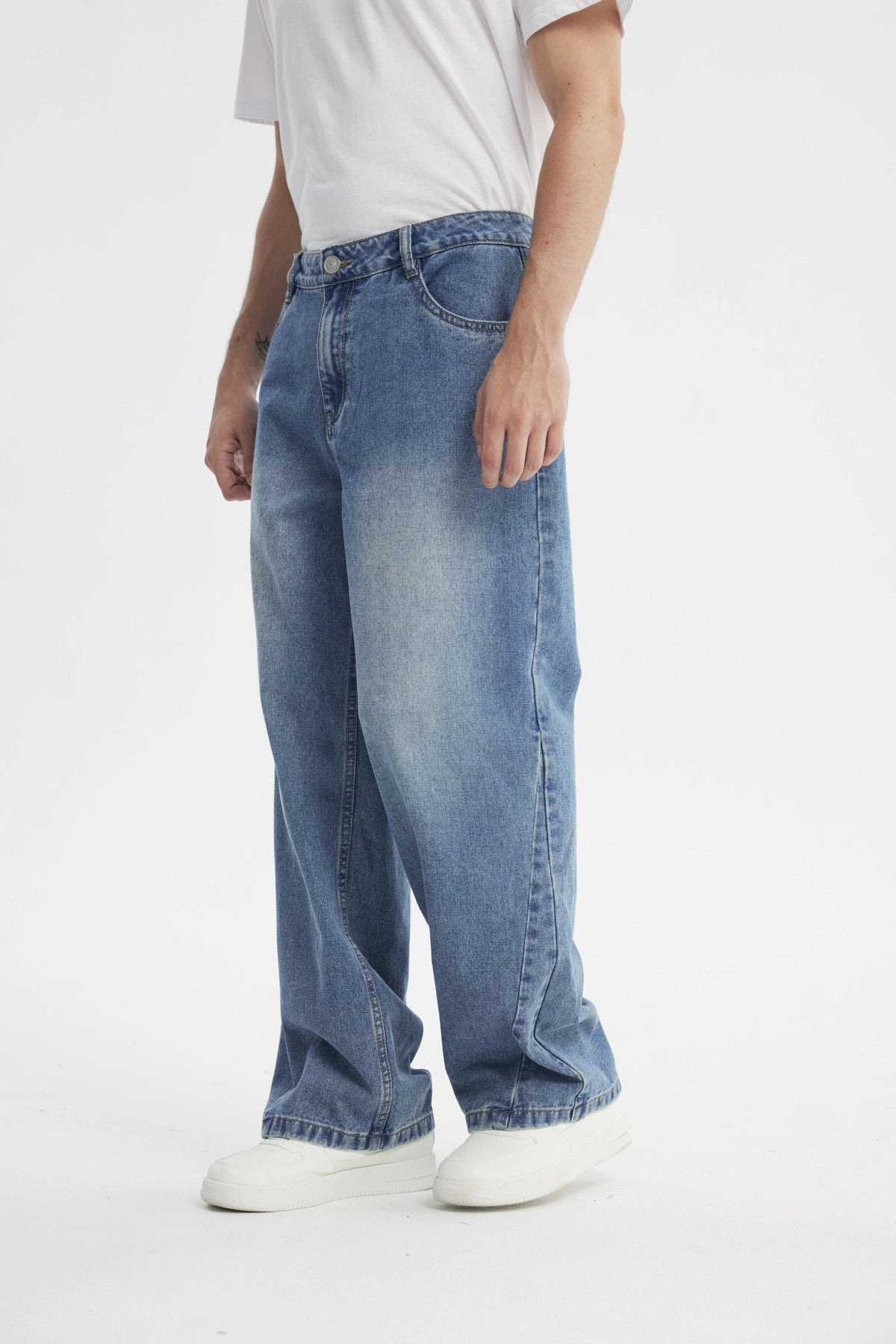 Jeans Straight Hombre Azul