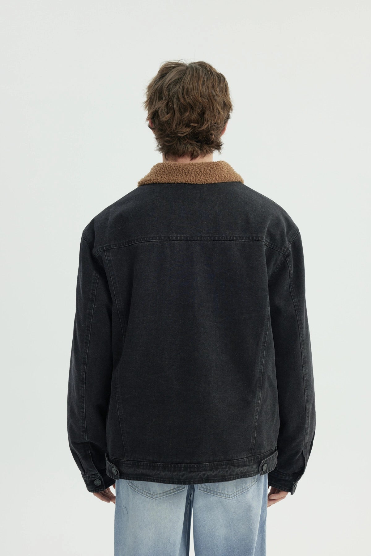 Chaqueta Hombre Cuello Camisero Negro