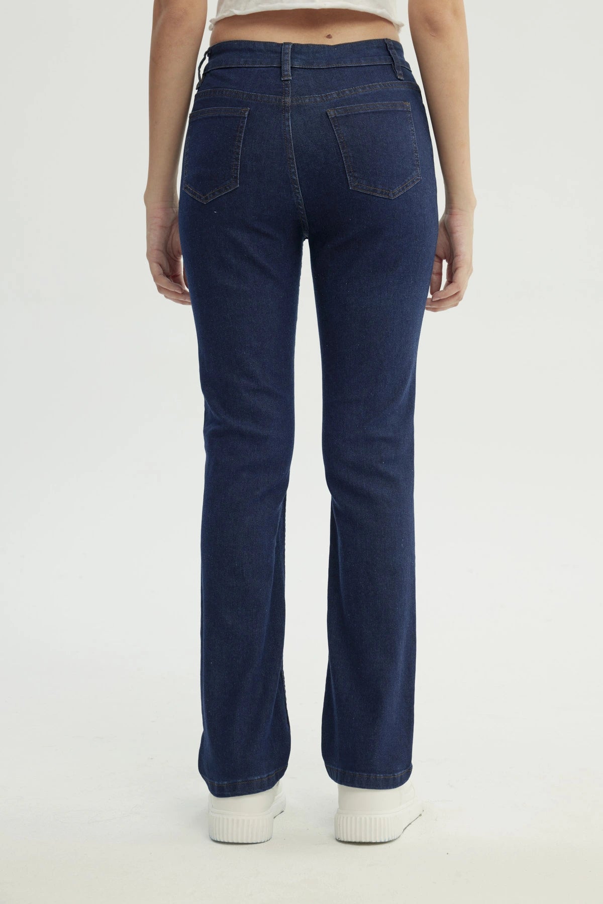 Jeans Slim Mujer Azul Oscuro