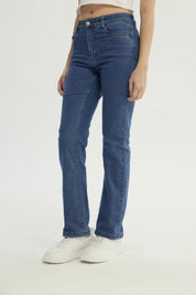 Jeans Slim Mujer Azul