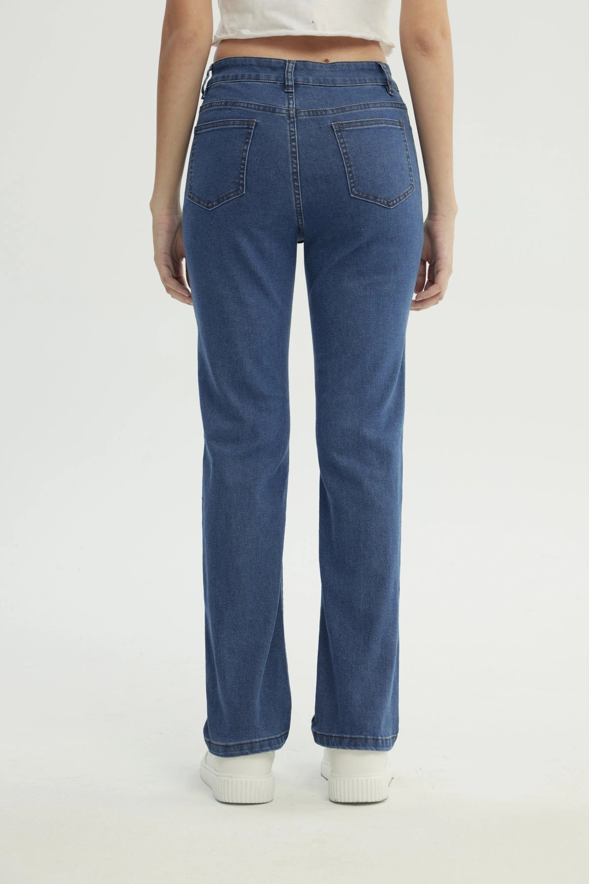 Jeans Slim Mujer Azul