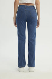 Jeans Slim Mujer Azul