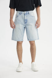 Bermuda Normal Hombre Azul Claro