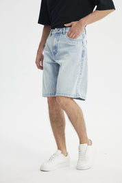 Bermuda Normal Hombre Azul Claro