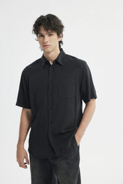 Camisa Regular Hombre Negro