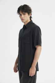 Camisa Regular Hombre Negro