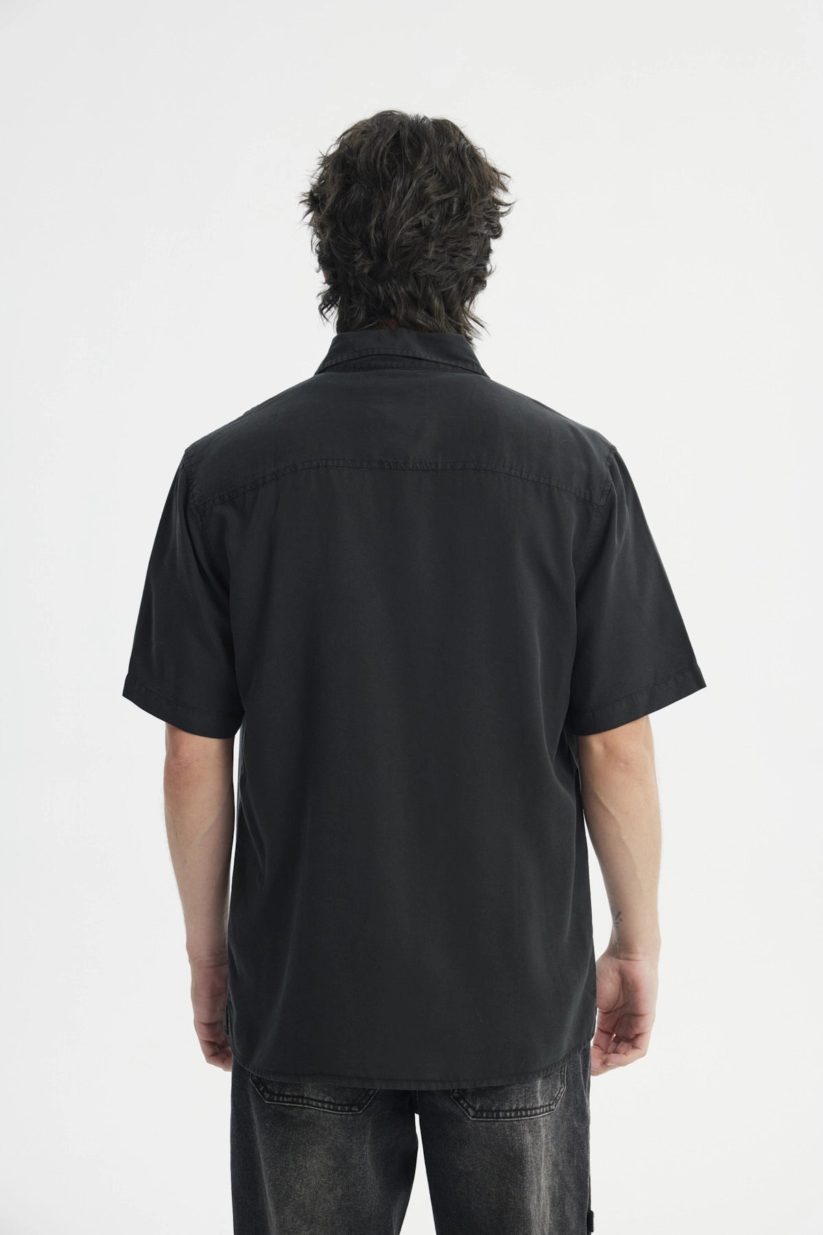 Camisa Regular Hombre Negro