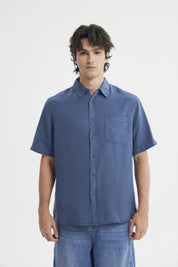 Camisa Regular Hombre Azul