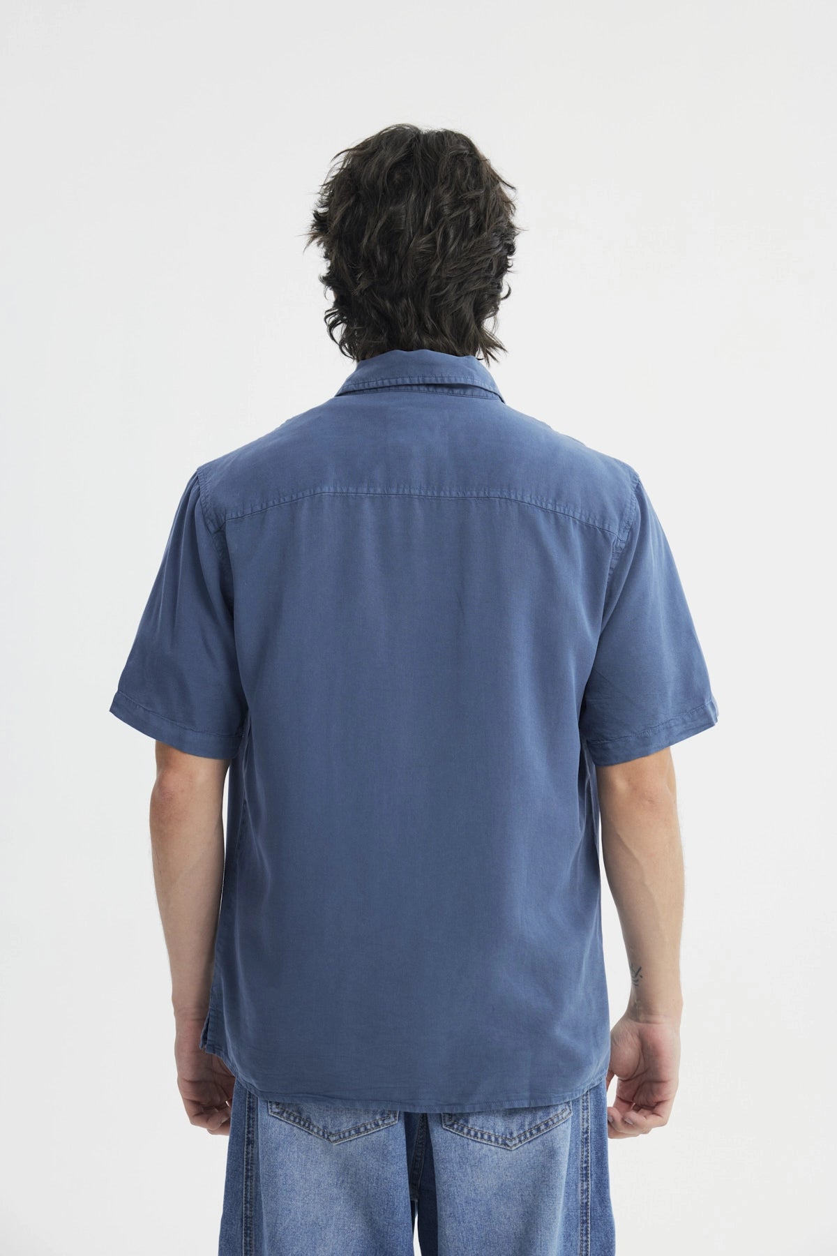 Camisa Regular Hombre Azul