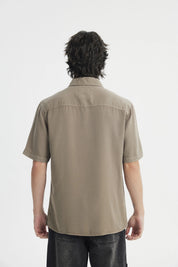Camisa Regular Hombre Café