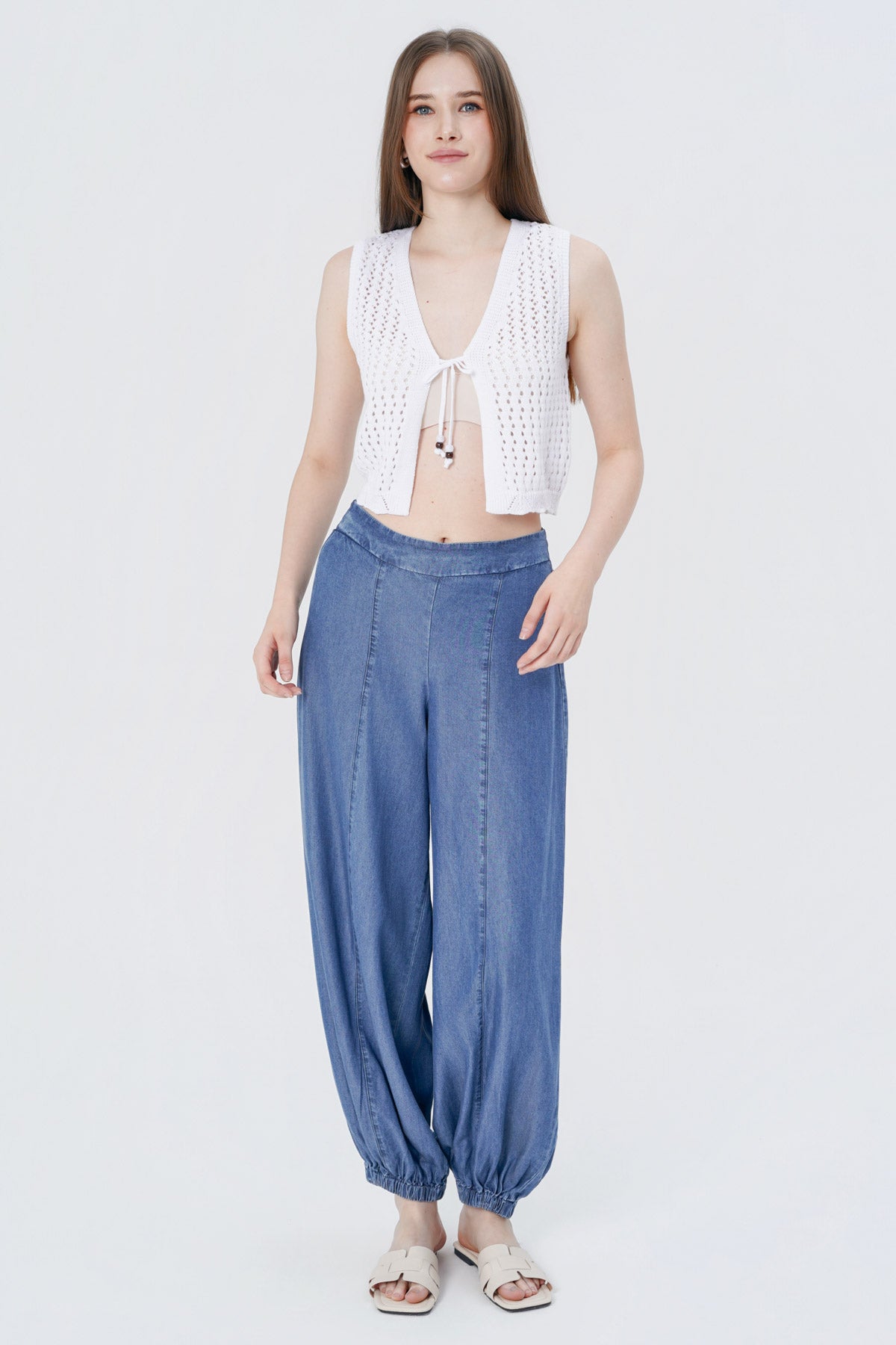 Jeans Mom Mujer Azul