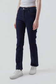 Jeans Slim Mujer Azul Oscuro