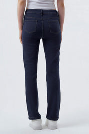 Jeans Slim Mujer Azul Oscuro