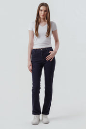 Jeans Slim Mujer Azul Oscuro