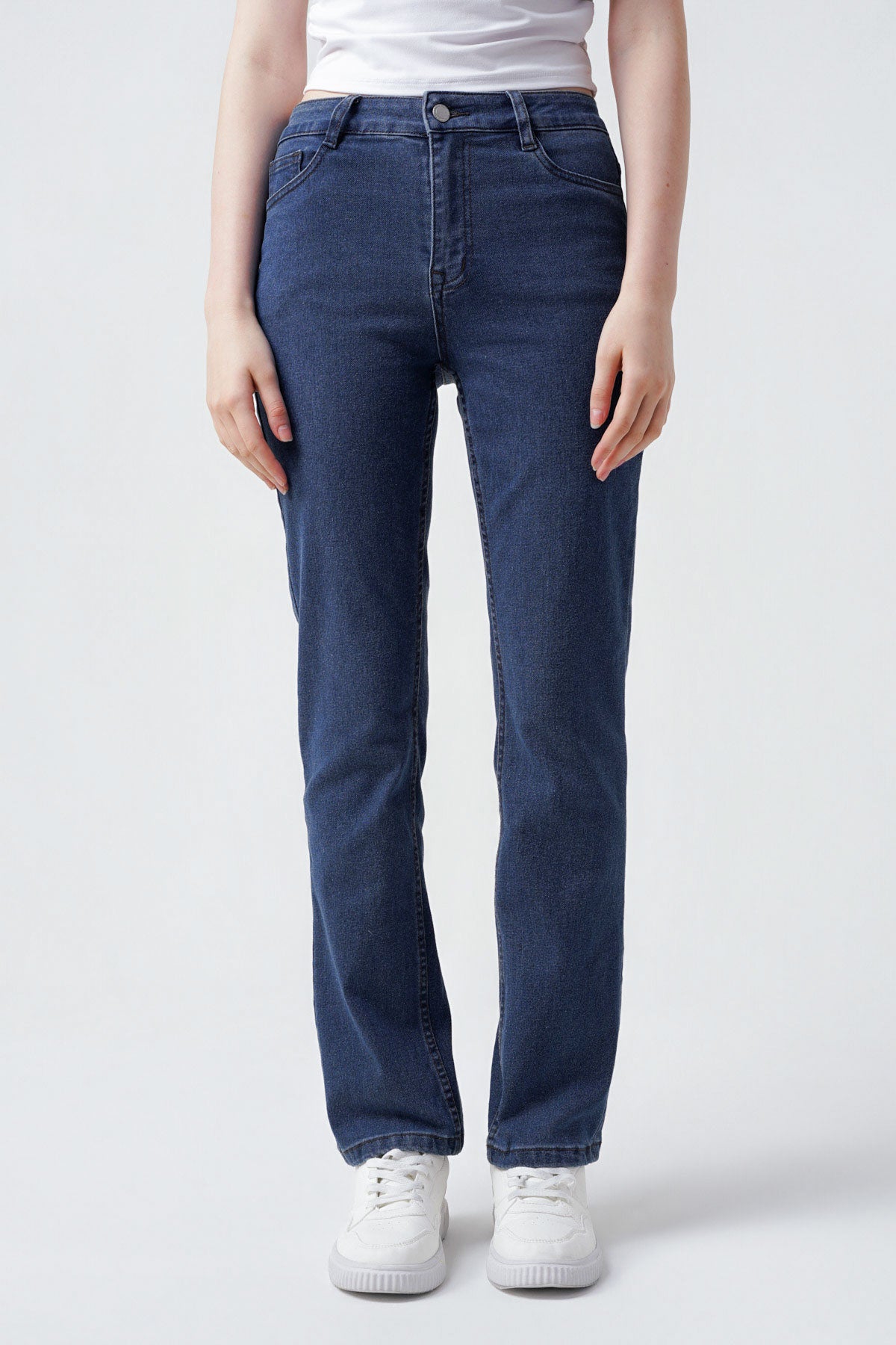 Jeans Slim Mujer Azul