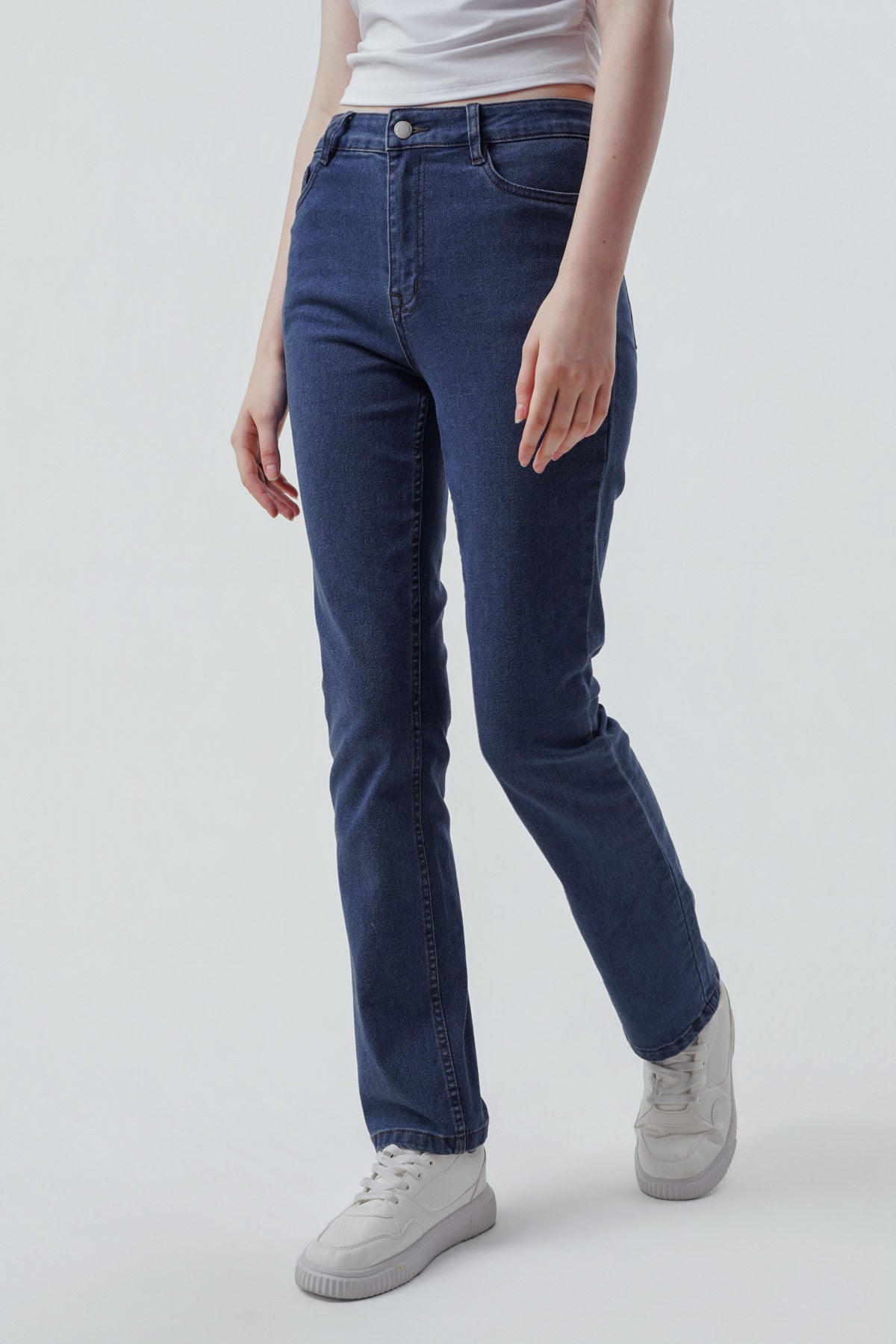 Jeans Slim Mujer Azul