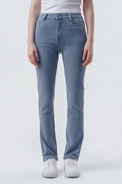 Jeans Slim Mujer Azul Claro