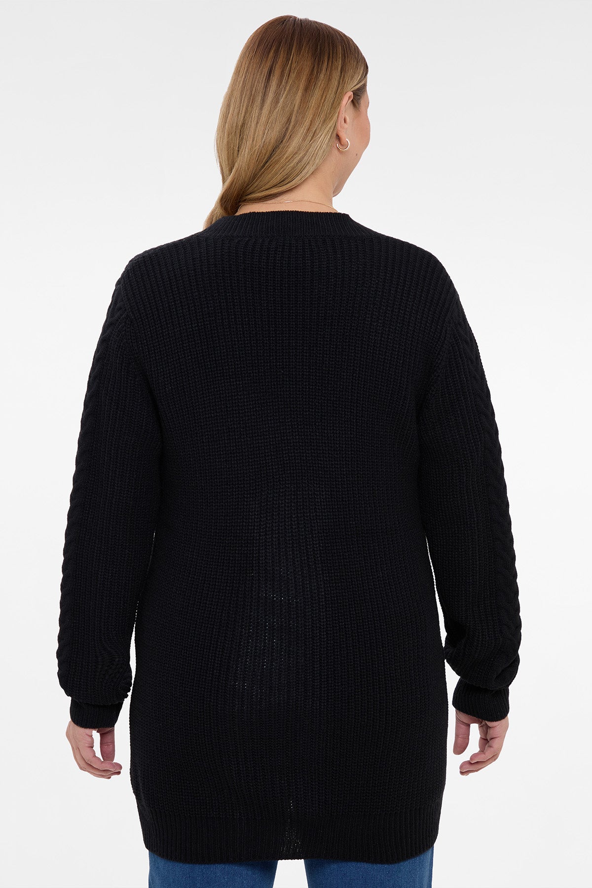 Chaleco Mujer Acanalado Negro I