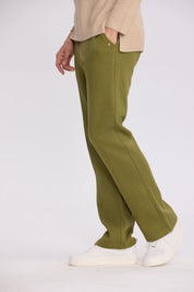Pantalón Buzo Mujer Flare Clásico Verde