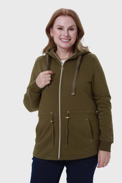 Polerón Mujer Cintura Ajustable Verde