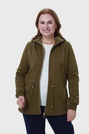 Polerón Mujer Cintura Ajustable Verde