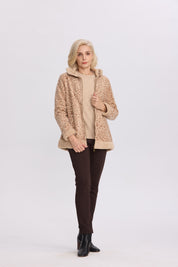 Polar Mujer Estampado Beige