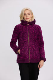 Polar Mujer Estampado Morado
