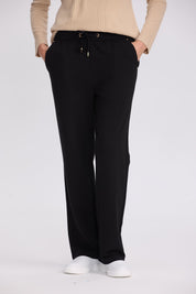 Pantalón Buzo Mujer Detalle Strass Negro