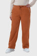 Pantalón Buzo Mujer Calce Recto Camel
