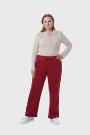 Pantalón Buzo Mujer Calce Recto Malva