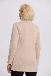 Polar Mujer Con Bolsillo Beige