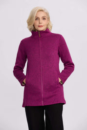 Polar Mujer Con Bolsillo Morado
