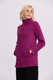 Polar Mujer Con Bolsillo Morado