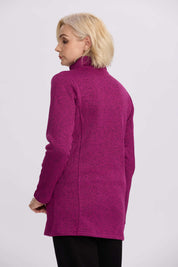 Polar Mujer Con Bolsillo Morado