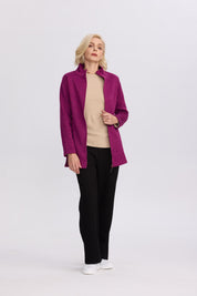 Polar Mujer Con Bolsillo Morado