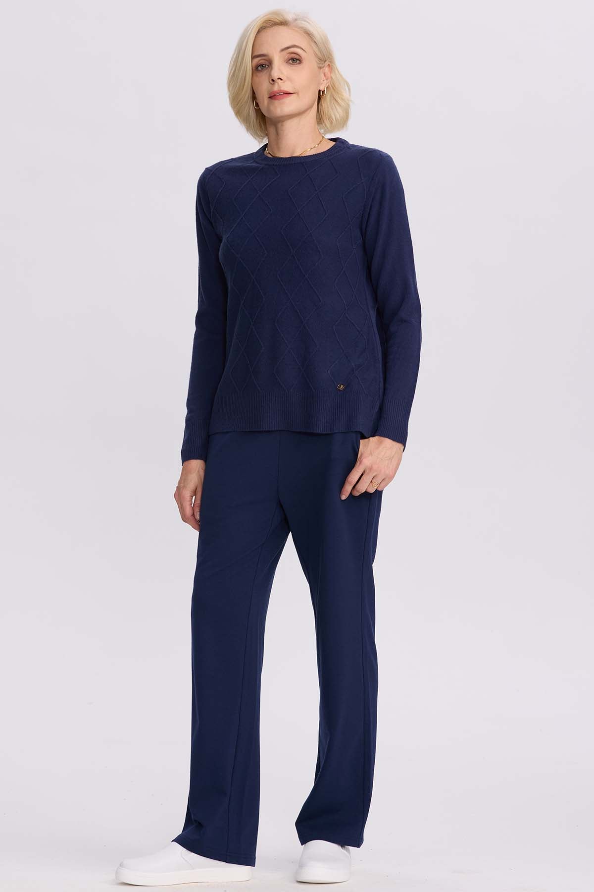Pantalón Buzo Mujer Clásico Azul
