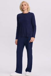 Pantalón Buzo Mujer Clásico Azul