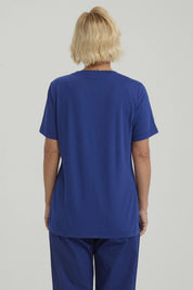 Polera Mujer Print Posicional Azul