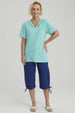 Polera Mujer Lisa Turquesa