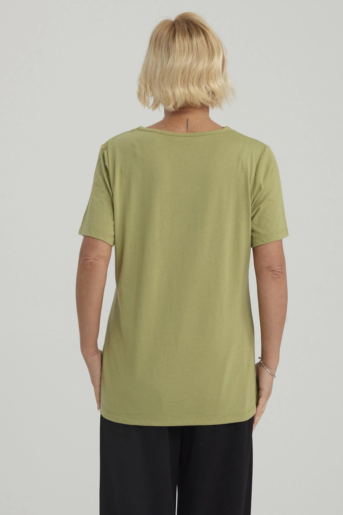 Polera Mujer Lisa Verde Claro