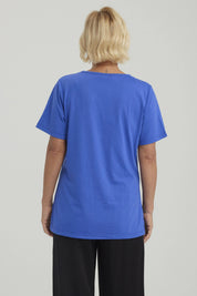 Polera Mujer Lisa Azulino