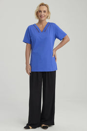 Polera Mujer Lisa Azulino