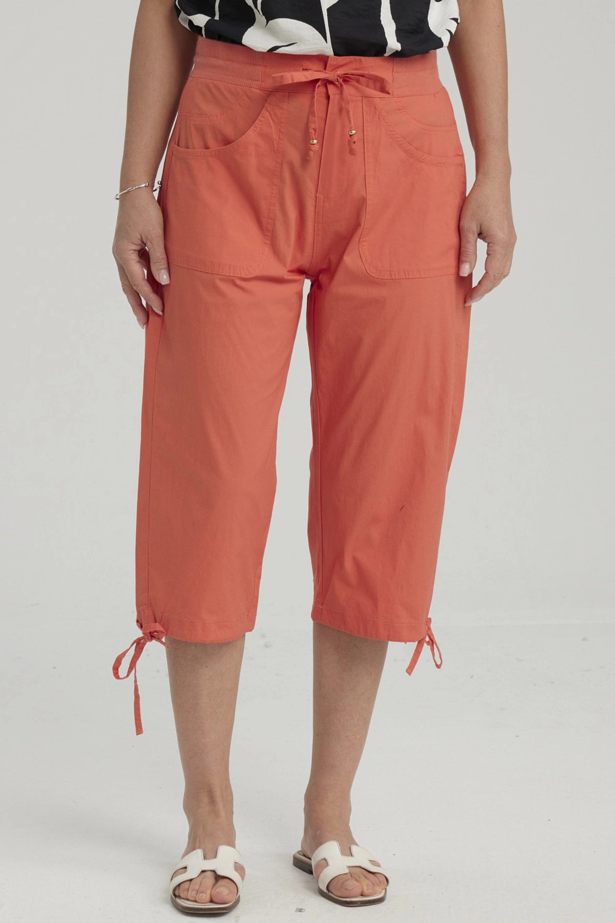 Pescador Mujer Con Cortes Y Apertura Terracota